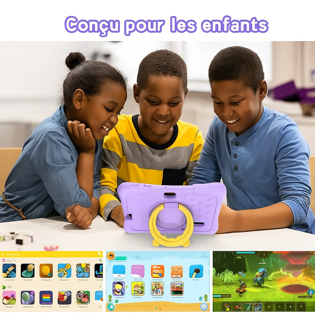 📱 Tablette Éducative 7″ pour Enfants – Apprendre, Jouer, S’amuser en Sécurité