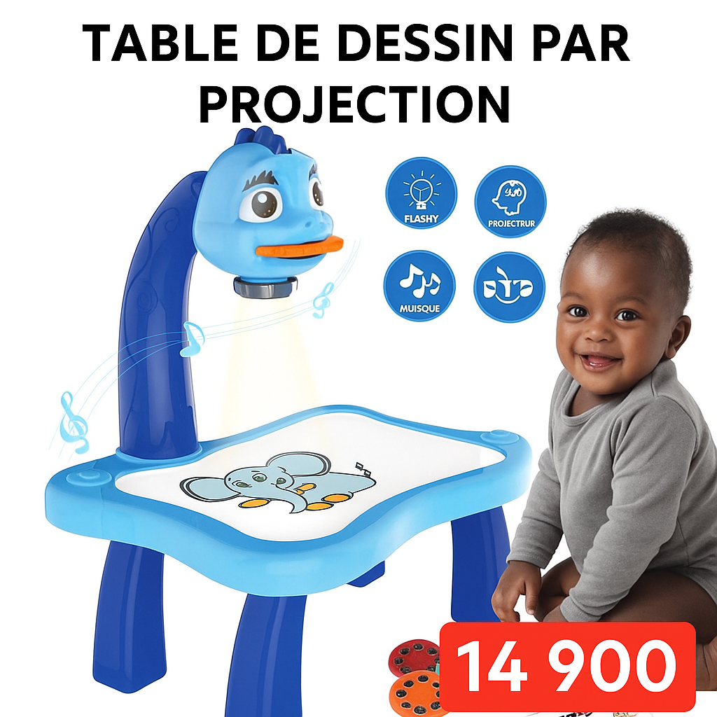 🎨 Table de dessin à projection pour enfants