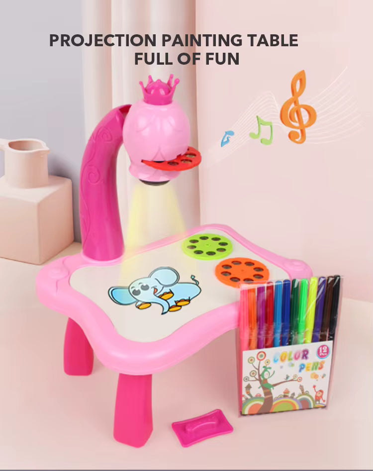 🎨 Table de dessin à projection pour enfants