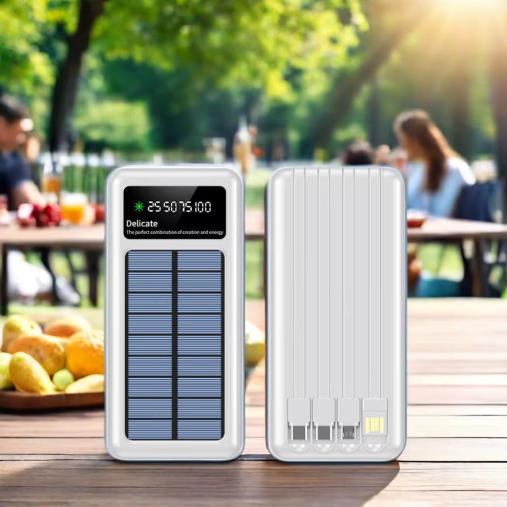 Le Dernier Power Bank qu'il vous faut: 20 000mAh, Solaire et Câbles Universels - Boutique 100% Camer"
