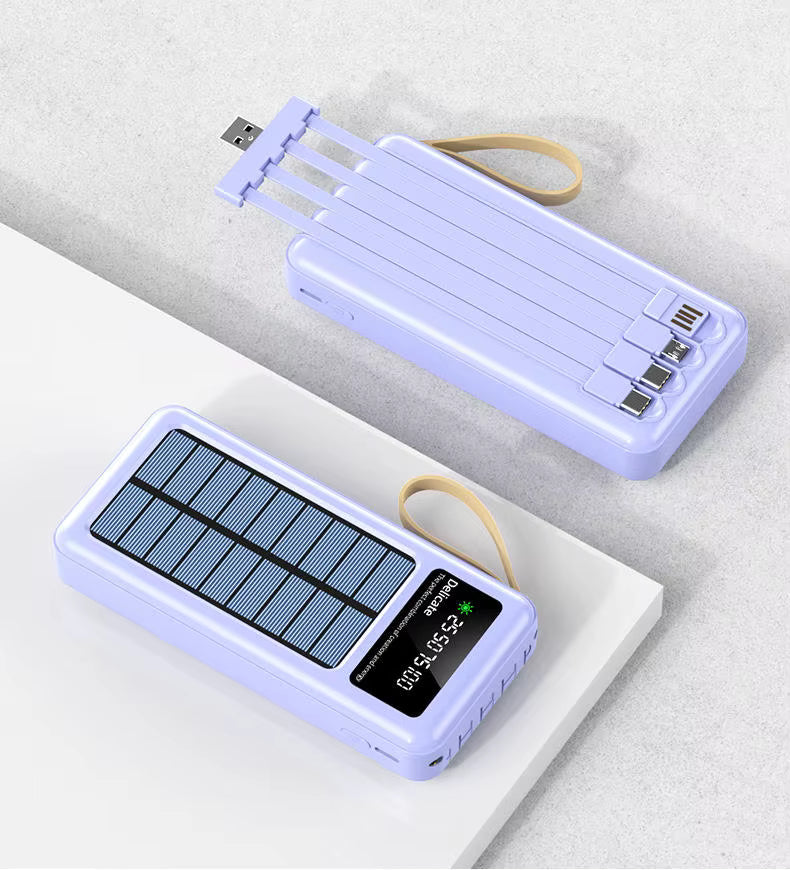 Le Dernier Power Bank qu'il vous faut: 20 000mAh, Solaire et Câbles Universels - Boutique 100% Camer"
