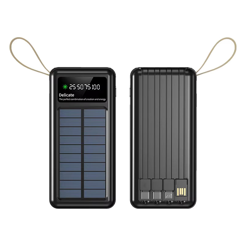 Le Dernier Power Bank qu'il vous faut: 20 000mAh, Solaire et Câbles Universels - Boutique 100% Camer"