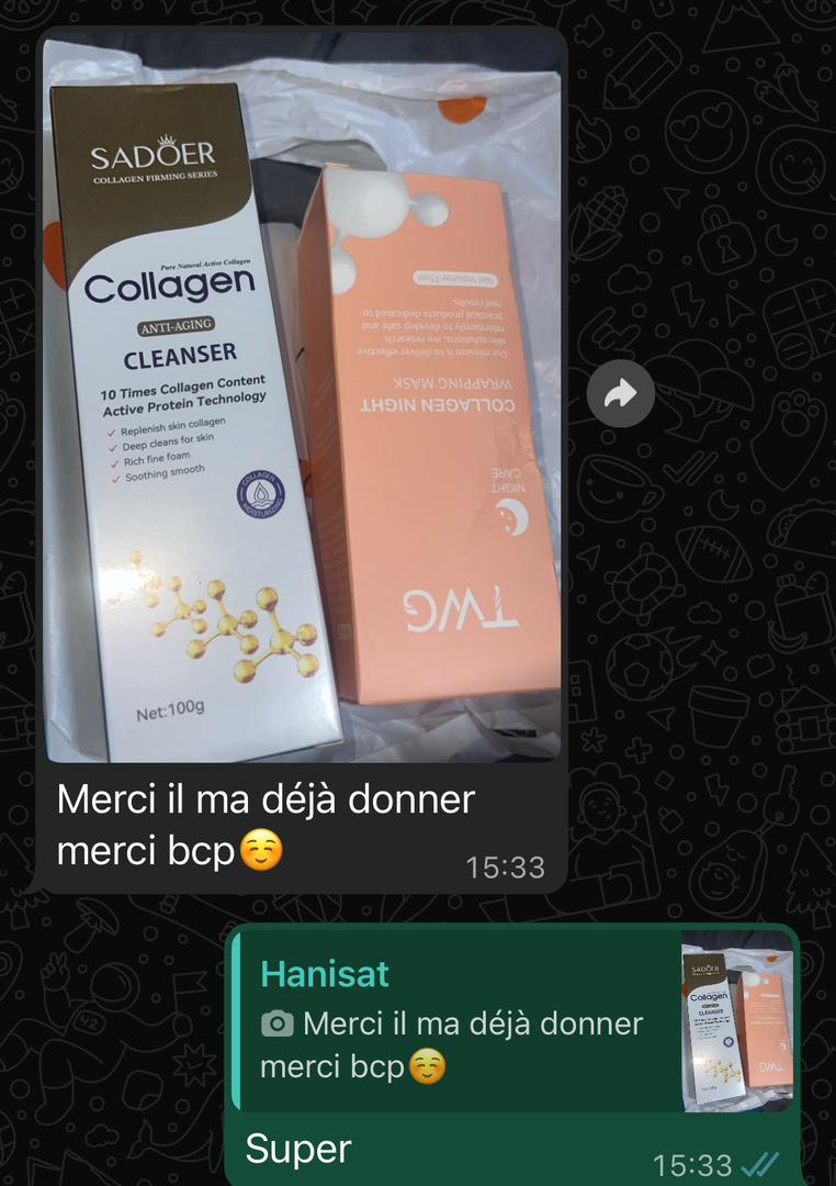 Masque de nuit au collagène + UN SAVON KOJIE SAN