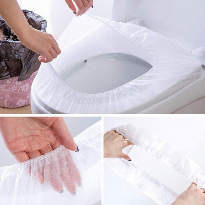 Pack de 50 Couvre-sièges de Toilette Jetables