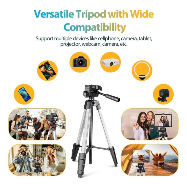 Trépied pour appareil photo reflex numérique professionnel - Support Universel - Photographie et Vidéographie - 6 Mois
